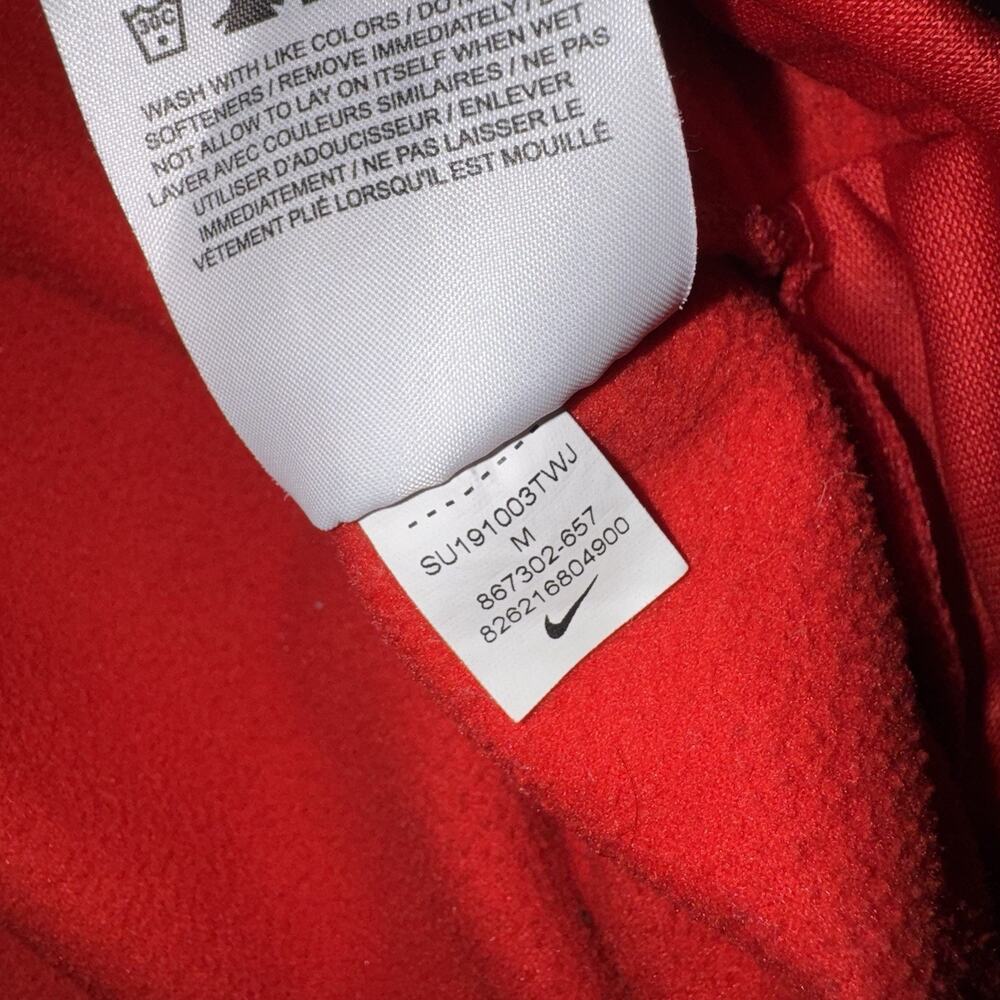 Nike Perfect Game Baseball Hoodie Men’s Medium Red Dri-Fit Pullover - Picture 4 of 7
